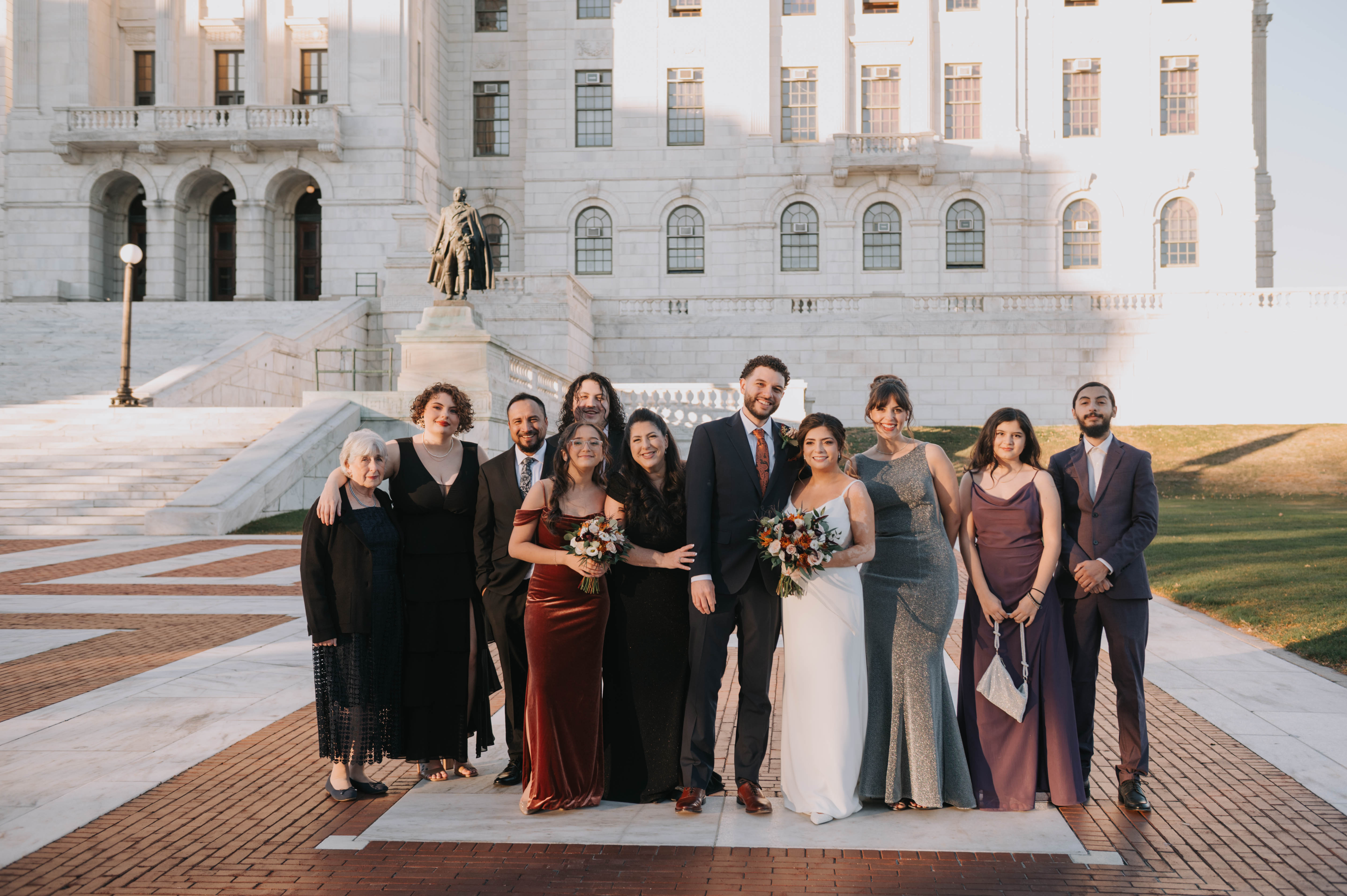 Daymark Health patient Elaine Perry with her family for a wedding